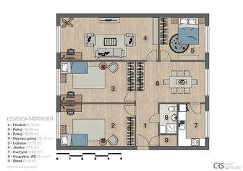 Prodej bytu 5+1 v osobním vlastnictví 107 m², Frymburk