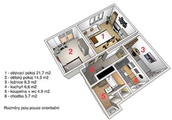 Prodej bytu 3+1 v osobním vlastnictví 72 m², Jablonec nad Nisou