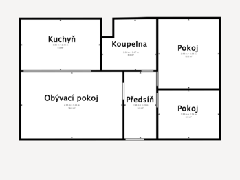 Prodej bytu 3+kk v osobním vlastnictví 57 m², Litoměřice