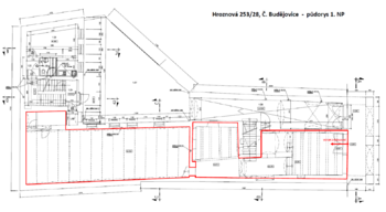 Pronájem obchodních prostor 177 m², České Budějovice