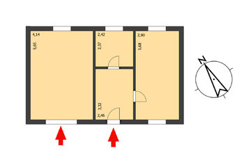 Půdorys rozestavěné stavby - Prodej pozemku 3735 m², Rudoltice