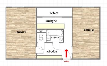 Prodej bytu 2+1 v družstevním vlastnictví 54 m², Uherský Brod