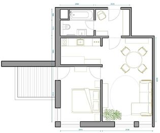 Prodej bytu 2+kk v osobním vlastnictví 58 m², Harrachov