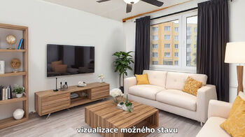 Pokoj III.  - vizualizace - Prodej bytu 3+1 v osobním vlastnictví 65 m², Roudnice nad Labem