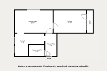 Prodej bytu 2+1 v osobním vlastnictví 61 m², Janské Lázně