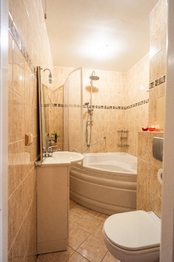 Koupelna - Prodej bytu 2+1 v osobním vlastnictví 64 m², Janské Lázně