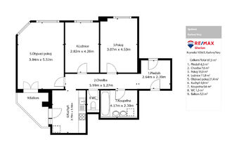 Prodej bytu 3+1 v osobním vlastnictví 83 m², Karlovy Vary