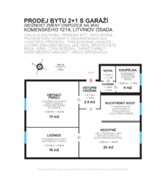 Prodej bytu 2+1 v osobním vlastnictví 54 m², Litvínov