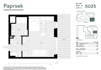 Prodej bytu 1+kk v osobním vlastnictví 36 m², Praha 5 - Stodůlky