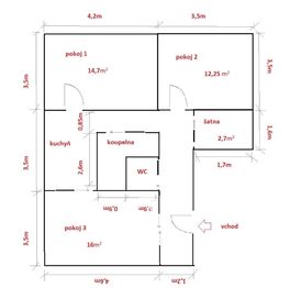 Pronájem bytu 3+1 v osobním vlastnictví 74 m², Třebíč