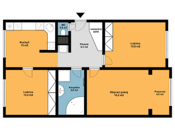 Pronájem bytu 3+1 v osobním vlastnictví 80 m², Praha 10 - Hostivař