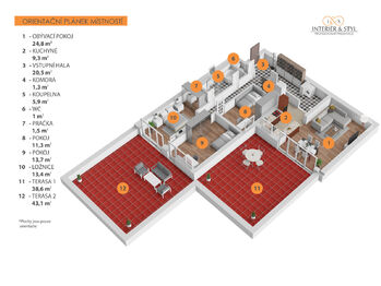 Pronájem bytu 4+kk v osobním vlastnictví 105 m², Praha 5 - Smíchov