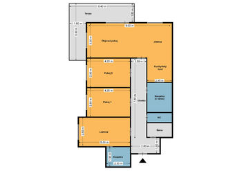 Pronájem bytu 4+kk v osobním vlastnictví 103 m², Praha 5 - Smíchov