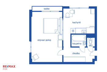 Prodej bytu 1+1 v družstevním vlastnictví 43 m², Kralupy nad Vltavou