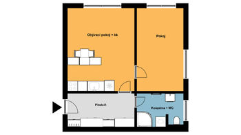 Prodej bytu 2+kk v osobním vlastnictví 49 m², Radnice