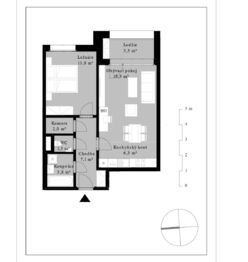 Pronájem bytu 2+kk v osobním vlastnictví 59 m², Praha 4 - Modřany