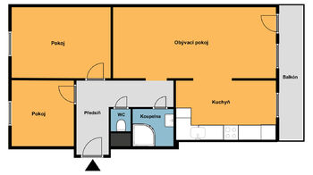 Prodej bytu 3+kk v osobním vlastnictví 62 m², Vroutek