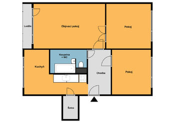 Prodej bytu 3+1 v osobním vlastnictví 73 m², Žatec