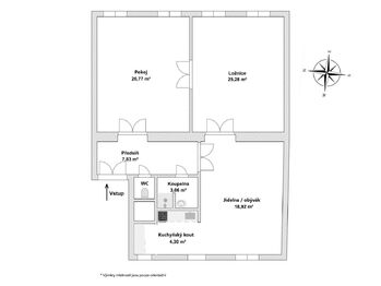 Pronájem bytu 3+kk v osobním vlastnictví 103 m², Praha 1 - Staré Město