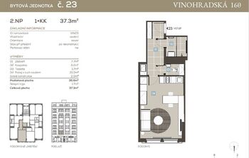 Prodej bytu 1+kk v osobním vlastnictví 35 m², Praha 3 - Vinohrady