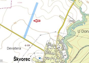 parc 1517_situační plán - Prodej pozemku 17140 m², Škvorec