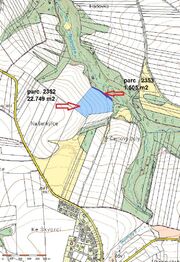 parc 2352 a 2353_katastrální mapa - Prodej pozemku 68562 m², Škvorec