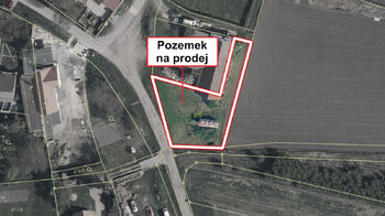 Prodej pozemku 851 m², Krabčice