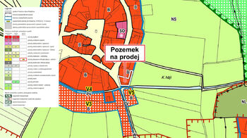 Prodej pozemku 851 m², Krabčice