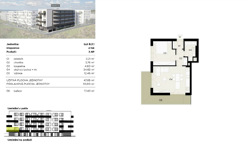 Pronájem bytu 2+kk v osobním vlastnictví 50 m², Kladno