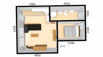 Pronájem bytu 2+kk v osobním vlastnictví 38 m², Brno