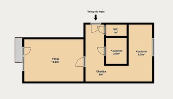 Pronájem bytu 1+1 v osobním vlastnictví 33 m², Brno