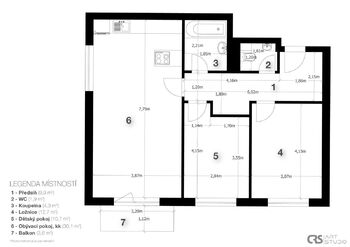 Prodej bytu 3+kk v družstevním vlastnictví 73 m², Milovice