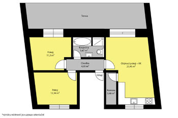 Pronájem bytu 3+kk v osobním vlastnictví 99 m², Kolín