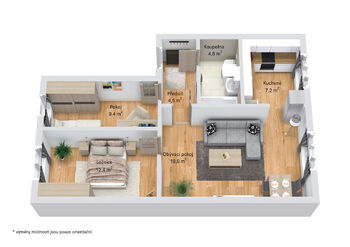 Prodej bytu 3+1 v osobním vlastnictví 62 m², Karlovy Vary