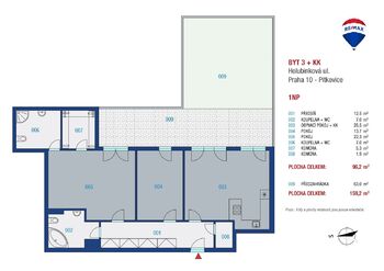 Prodej bytu 3+kk v osobním vlastnictví 96 m², Praha 10 - Pitkovice