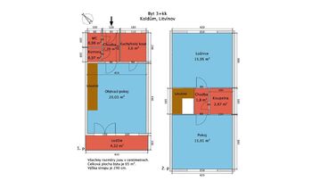 Prodej bytu 3+kk v družstevním vlastnictví 65 m², Litvínov