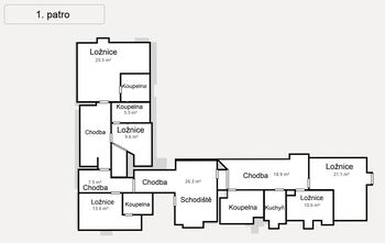 Prodej ubytovacího zařízení 800 m², Holetín