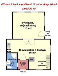 Prodej chaty / chalupy 56 m², Zderaz