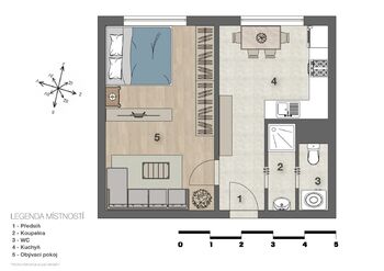 Prodej bytu 1+1 v osobním vlastnictví 41 m², Hradec Králové