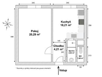 Prodej bytu 1+1 v osobním vlastnictví 41 m², Hradec Králové