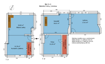 Prodej bytu 4+kk v osobním vlastnictví 80 m², Litvínov