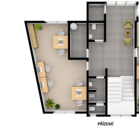 Pronájem kancelářských prostor 32 m², Hradec Králové