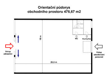 Pronájem obchodních prostor 477 m², České Budějovice