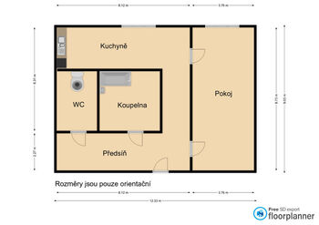 Prodej bytu 1+1 v osobním vlastnictví 34 m², Rotava