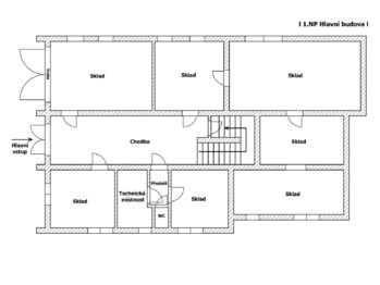 Pronájem výrobních prostor 821 m², Praha 8 - Březiněves