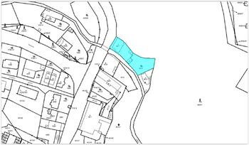 Mapa katastr. - Prodej pozemku 940 m², Praha 6 - Dejvice