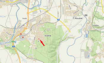 mapa - Pronájem bytu 4+1 v osobním vlastnictví 138 m², Včelná