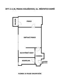 Prodej bytu 2+1 v osobním vlastnictví 48 m², Praha 7 - Holešovice