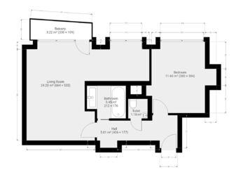 Prodej bytu 2+kk v osobním vlastnictví 52 m², Praha 4 - Nusle