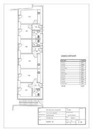 Půdorysy apartmánů pro zaměstnance - Pronájem kancelářských prostor 364 m², Praha 4 - Hodkovičky